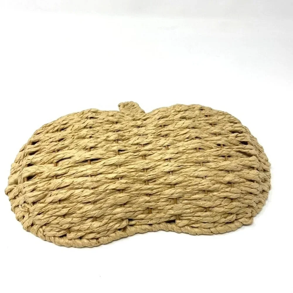 Target Woven Breakfast Tray Pumpkin Fall Harvest Thanksgiving Table Decor